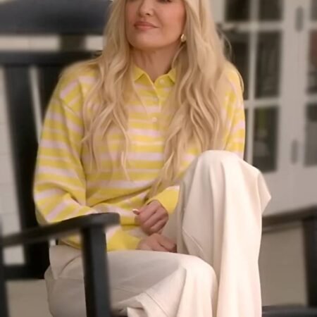 Real-Housewives-of-Beverly-Hills-S15-Erika-Jayne-Striped-Polo-Sweater-Yellow