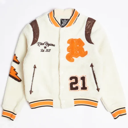 Rebel Minds Sherpa Varsity Jacket