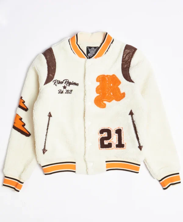 Rebel Minds Sherpa Varsity Jacket