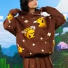 Recreated-Very-Cool-x-Minecraft-Bee-Brown-Hoodie-Sweatshirt-Sale