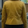 Rhea Seehorn Pluribus 2025 Yellow Leather Jacket