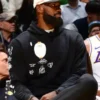 Shop-LeBron-James-Pelicans-vs-Lakers-Sketch-Art-Print-with-Sleeve-Illustrations-Black-Pullover-Hoodie-Sale
