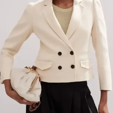 Shop The Today Show 2025 Savannah Guthrie Puff Sleeve Cropped Blazer