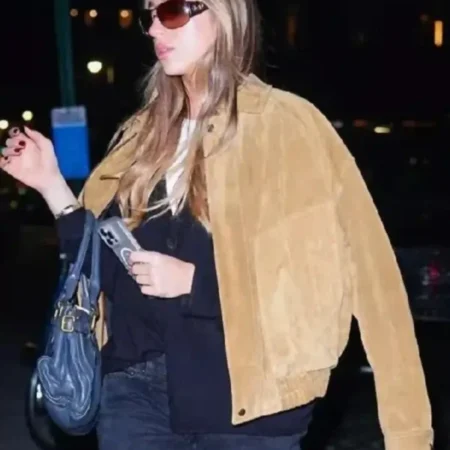 Shop-the-Tate-McRae-Brown-Bomber-Jacket-Stylish-Streetwear-for-Women-Sale-600x750