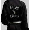 Shoshana-Bean-New-York-Yankees-Black-White-Ralph-Lauren-Collaboration-Satin-Baseball-Jacket