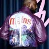 Skepta-2025-Fashion-Awards-Ribena-Juice-Pouch-Graphic-Back-Purple-Leather-Bomber-Jacket