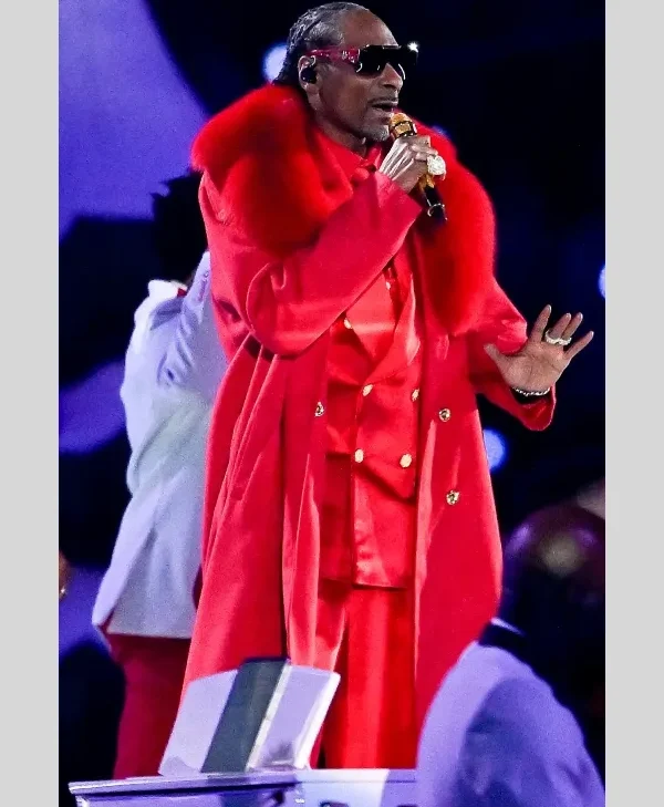 Snoop Dogg Halftime Show Christmas 2025 Red Coat Shop Now