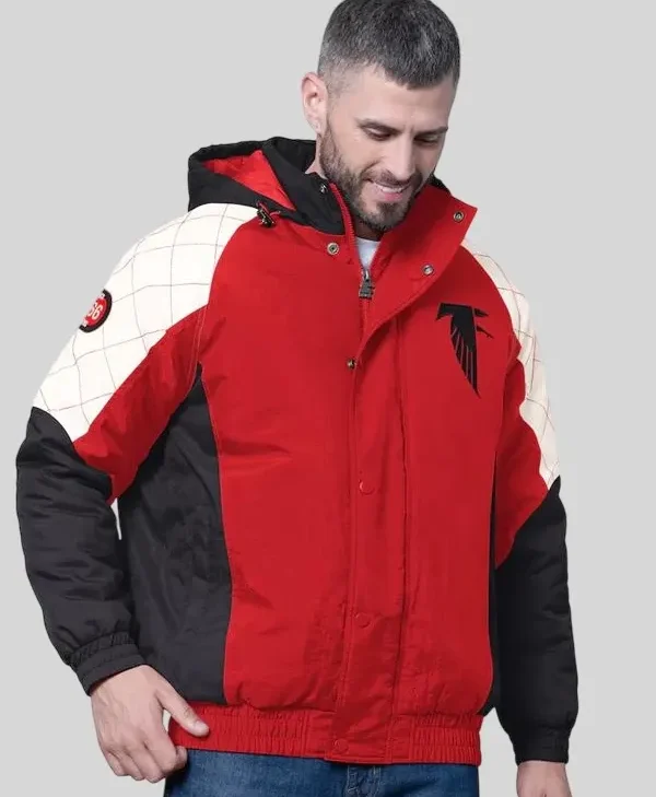 Starter Atlanta Falcons Oxford Crinkle Hoodie Jacket