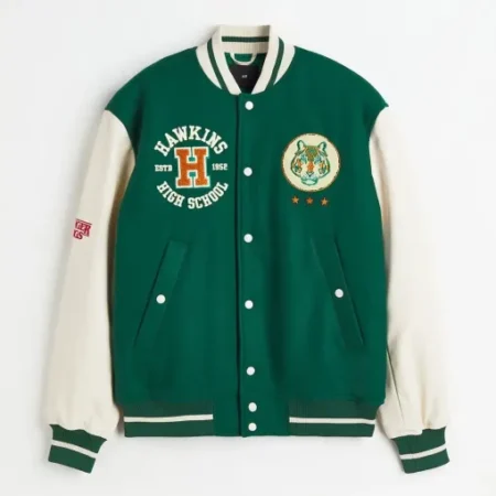 Stranger Things X H&M Hawkins Tigers Varsity Jacket