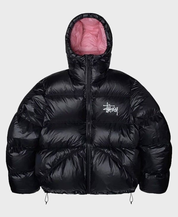 Stussy-Black-Puffer-Jacket