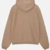Stussy-Sport-Zip-Up-Unisex-Hoodie-For-Sale-Brown-Back