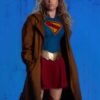 Supergirl 2026 TV Series Milly Alcock Brown Long Coat