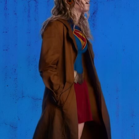 Supergirl 2026 TV Series Milly Alcock Brown Long Coat