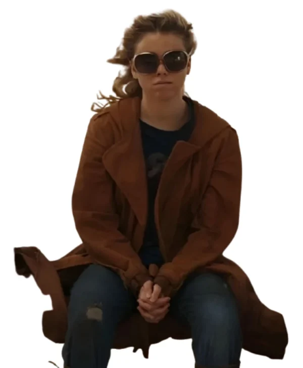 Supergirl Milly Alcock Inspired Brown Trench Coat for Women