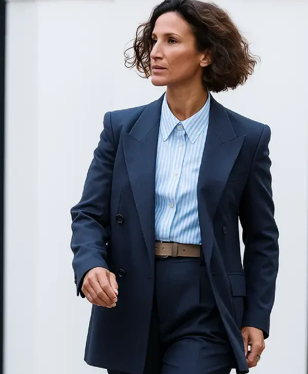 The Night Manager S02 Indira Varma Blue Blazer