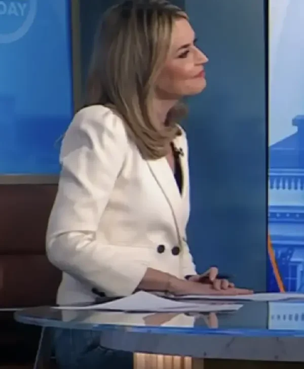 The Today Show 2025 Savannah Guthrie Puff Sleeve Cropped Blazer