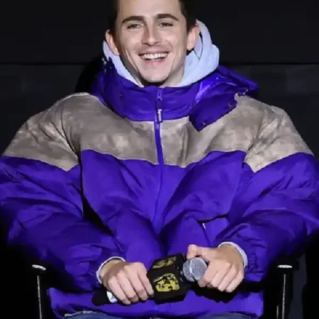 Timothee-Chalamet-Marty-Supreme-BAFTA-Screening-Puffer-Jacket
