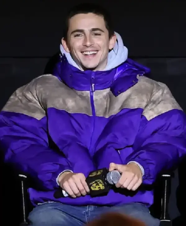 Timothee-Chalamet-Marty-Supreme-BAFTA-Screening-Puffer-Jacket