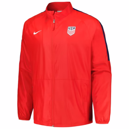 USMNT 2023 All-Weather Red Raglan Full-Zip Jacket for Men