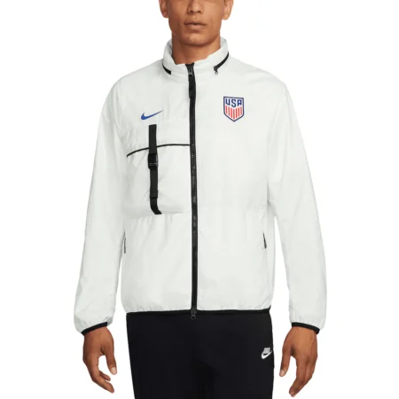 USMNT 2024 White Halo Anthem Full-Zip Jacket