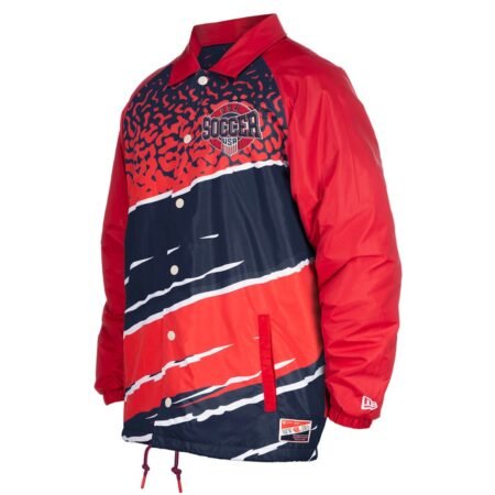 USMNT Retro Navy Coaches Raglan Snap Jacket by New Era