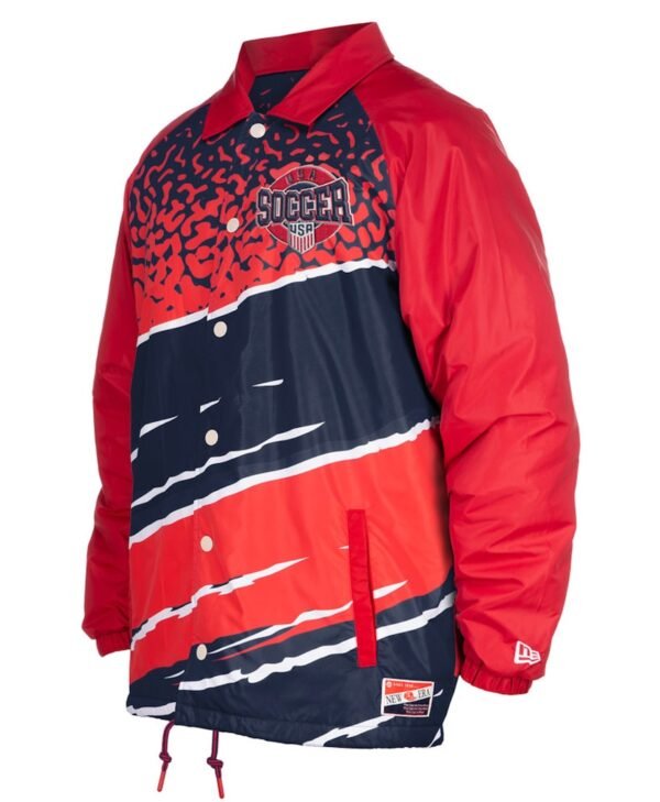 USMNT Retro Navy Coaches Raglan Snap Jacket by New Era
