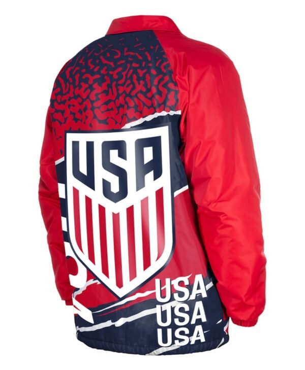 USMNT Retro Navy Coaches Raglan Snap Jacket by New Era