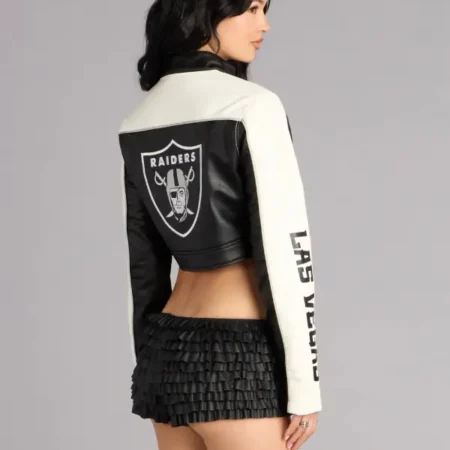 Ultra Game NFL Las Vegas Raiders Moto Jacket For Sale