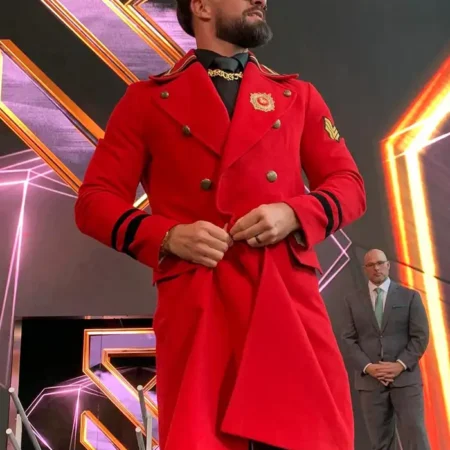 WWE-Raw-Seth-Rollins-Red-Wool-Coat