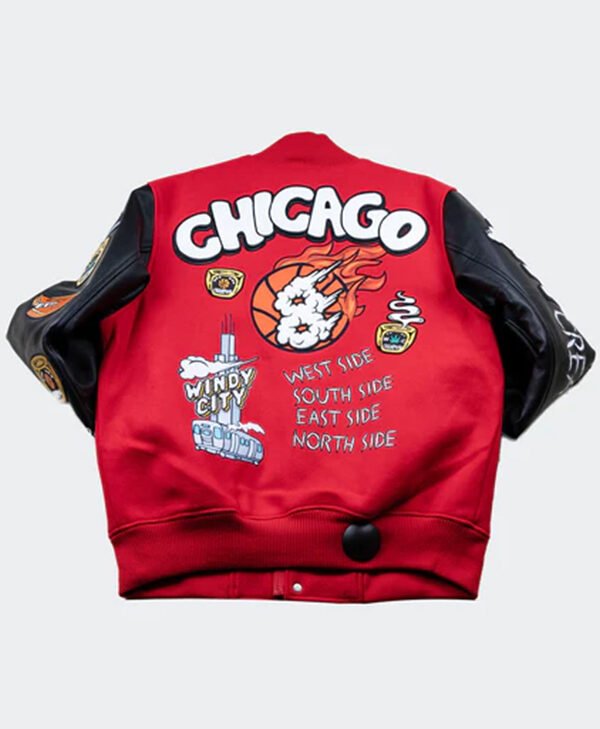 Wedding Cake The Chi Chicago Windy City Red Varsity Jacket For Sale