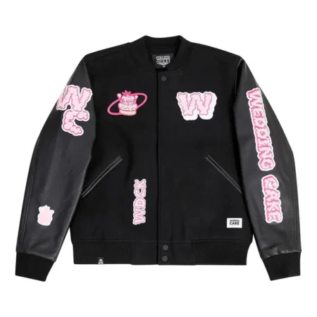 Wedding Cake Varsity Black Jacket