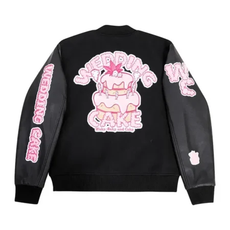 Wedding Cake Varsity Black Jacket For Sale