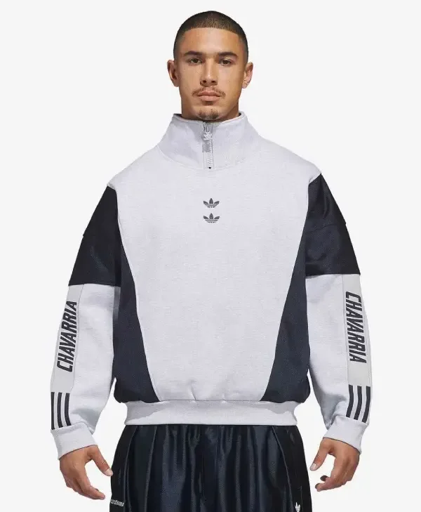 Willy-Chavarria-x-Adidas-Watsonville-Mockneck-Sweatshirt-Grey-Sale