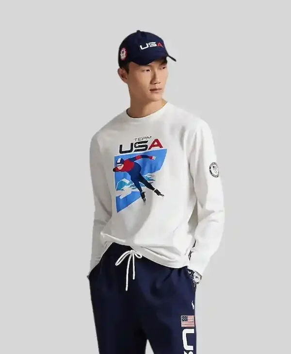 Winter Olympics 2026 Polo Ralph Lauren Team USA Graphic T-Shirt