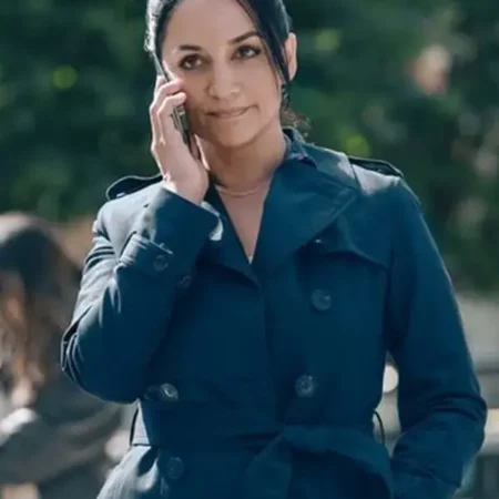 Zahra Gahfoor Hijack 2023 Black Trench Coat