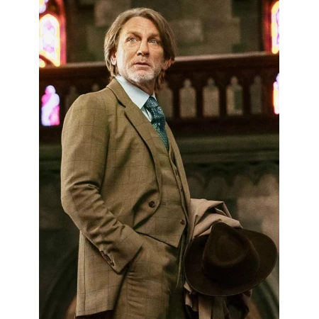 Daniel Craig Wake Up Dead Man Coat