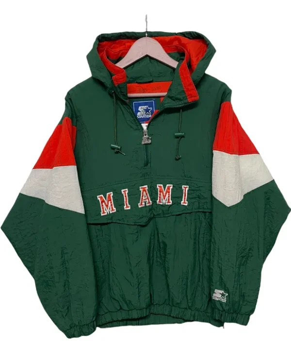 1990 miami hurricanes starter jacket