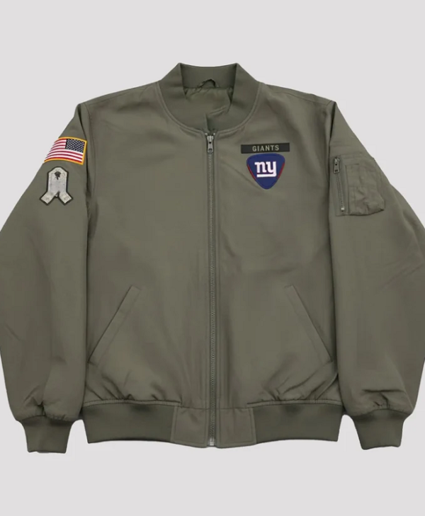 2025 Cam Skattebo New York Giants Salute To Service Jacket