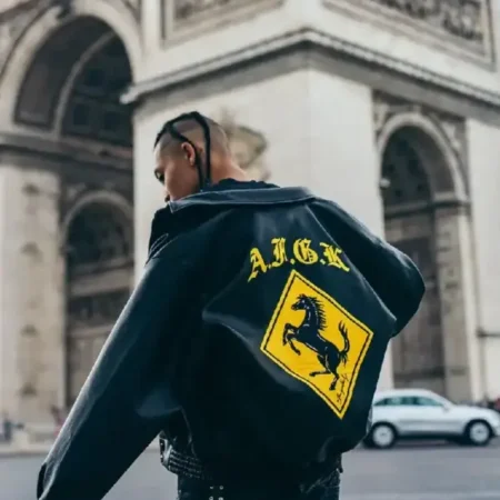 A Few Good Kids Ferrari Black Jacket front