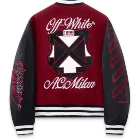 AC Milan x Off-White Ruben Loftus-Cheek Varsity Jacket bAC