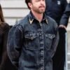 Aaron Paul 2026 Paris Fashion Week Denim Jacket back