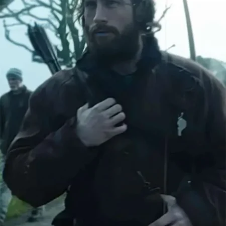 Aaron Taylor Johnson 28 Years Later 2025 Maroon Jacket For Sale