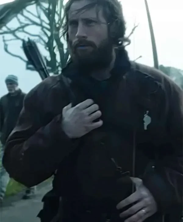 Aaron Taylor Johnson 28 Years Later 2025 Maroon Jacket For Sale