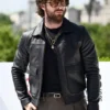Aaron Taylor-Johnson 28 Years Later Black Leather Jacket