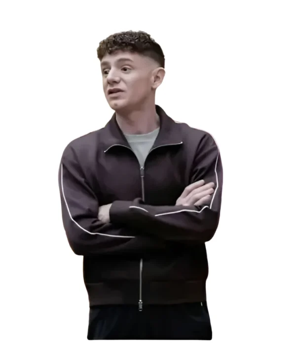 Abbott Elementary Chris Perfetti Brown Track Jacket