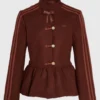 Adidas Chinese New Year Peplum Brown Jacket