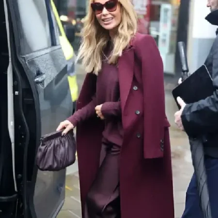 Amanda Holden London 2026 Coat front