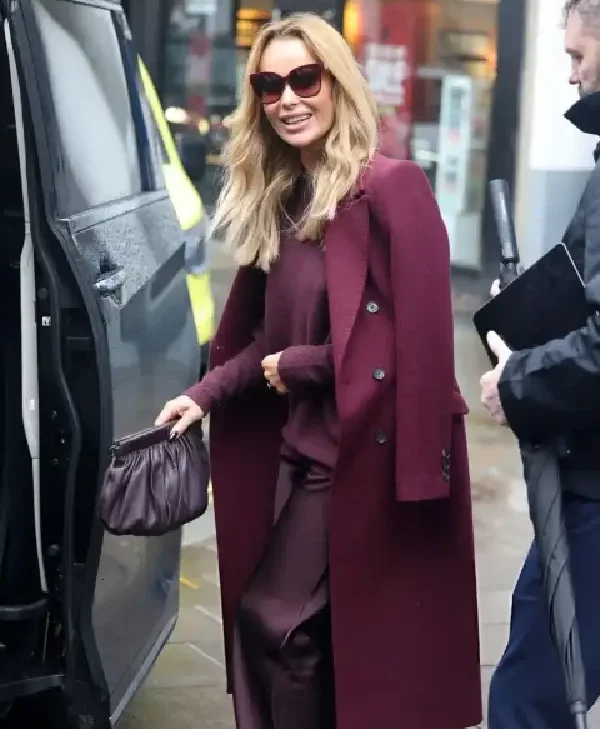 Amanda Holden London 2026 Coat front