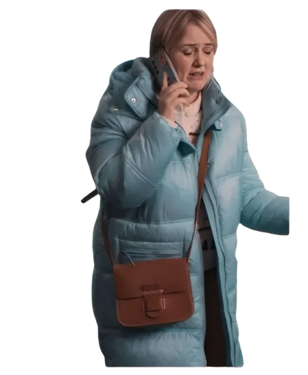Amandaland Philippa Dunne Blue Puffer Coat
