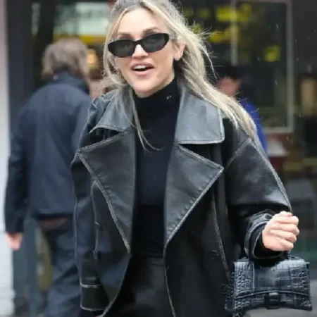 Ashley Roberts London Leather Jacket front
